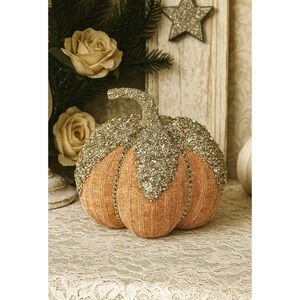 Cinderella Sparkly Glitter Rhinestone Encrusted Boho Pumpkin Vintage Shabby Chic